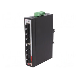 Switch Ethernet neadministrabil 8 porturi 12-48VDC | Electronic-mag.ro | Componente Electronice