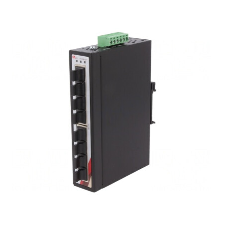 Switch Ethernet neadministrabil 8 porturi 12-48VDC | Electronic-mag.ro | Componente Electronice