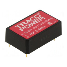 Convertor DC/DC 3W 18-80V la 15V/-15V PCB | Electronic-mag.ro | Componente Electronice