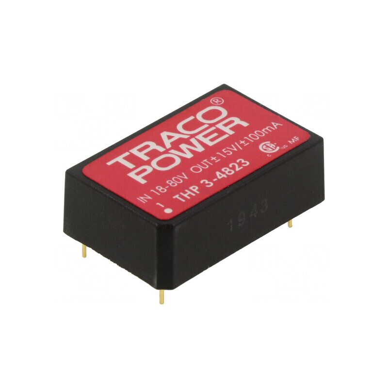Convertor DC/DC 3W 18-80V la 15V/-15V PCB | Electronic-mag.ro | Componente Electronice