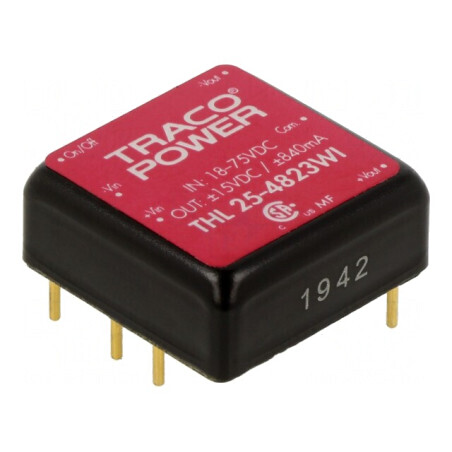 Convertor DC/DC 25W 18-75V la 15V/-15V THL 25-4823WI | Electronic-mag.ro | Componente Electronice