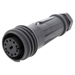 Conector Circular Mufă Mamă 10 PIN Alamă | Electronic-mag.ro | Componente Electronice