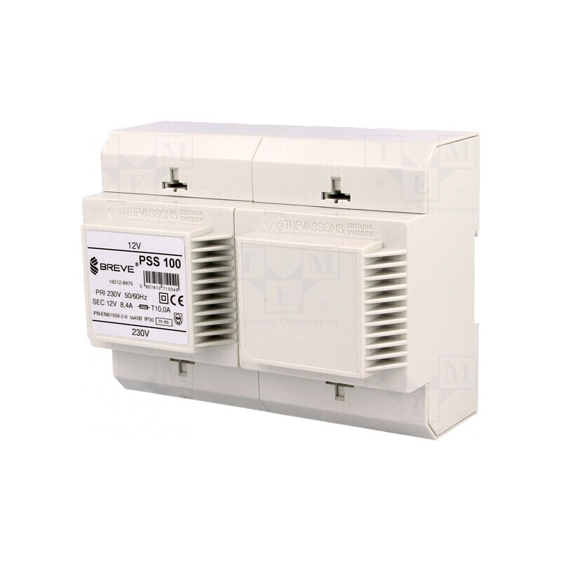 Transformator Alimentare 100VA 230V AC 12V DIN | Electronic-mag.ro | Componente Electronice