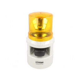 Sirenă Luminoasă și Acustică 24VDC cu Lumină Rotativă | Electronic-mag.ro | Componente Electronice