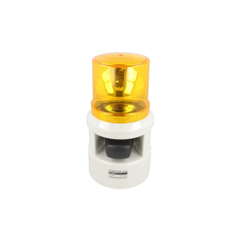 Sirenă Luminoasă și Acustică 24VDC cu Lumină Rotativă | Electronic-mag.ro | Componente Electronice