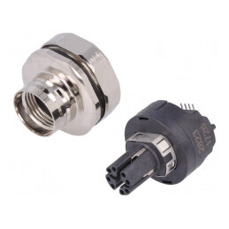 Soclu M12 8 PIN mamă IP65/IP67 57V | Electronic-mag.ro | Componente Electronice
