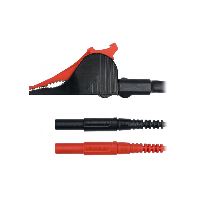 Cablu Kelvin 2,5m negru-roșu 60VDC 30VAC 10A | Electronic-mag.ro | Componente Electronice