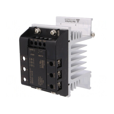 Releu semiconductor 15A 3-fazat 48-480VAC 130mm | Electronic-mag.ro | Componente Electronice
