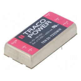 Convertor DC/DC 20W 43-160V la 12V/ -12V TEN 20-7222WIR | Electronic-mag.ro | Componente Electronice