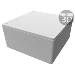 Carcasă Universală ABS Gri 123x123x60mm | Electronic-mag.ro | Componente Electronice