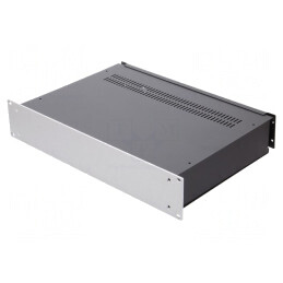 Carcasă standard 19 2U neagră oțel 307mm x 434mm | Electronic-mag.ro | Componente Electronice