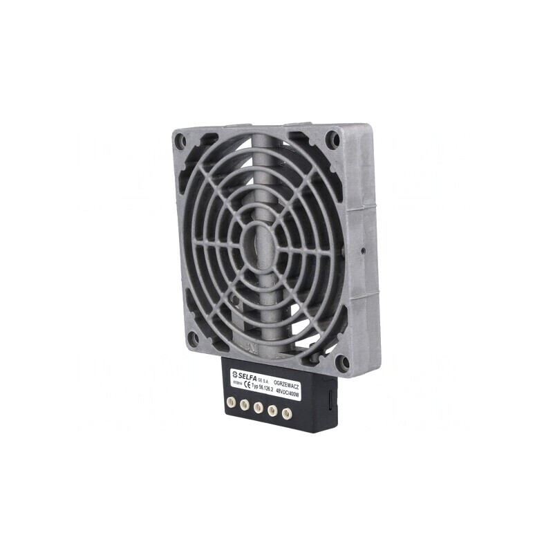 Aparat de încălzire cu radiator 400W 48V pentru șină DIN | Electronic-mag.ro | Componente Electronice