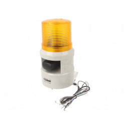 Sirenă cu lumină flash 24VDC S100DS-WM-24-A | Electronic-mag.ro | Componente Electronice