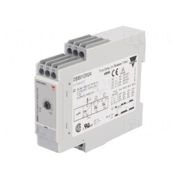 Releu Temporizator DPDT 0,1-600s 24-240VAC IP20
