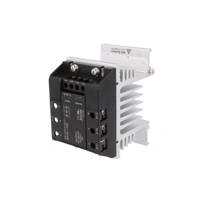 Releu Semiconductor 30A 3-Fazat 48-480VAC | Electronic-mag.ro | Componente Electronice