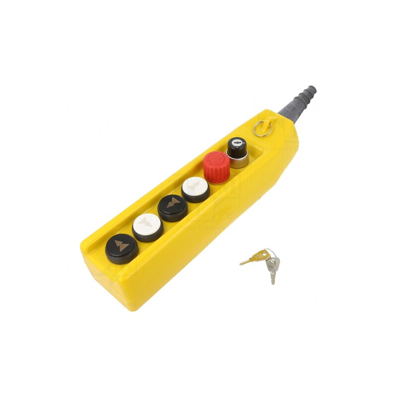Casetă de comandă 6 butoane IP65 plastic PKS-6 | Electronic-mag.ro | Componente Electronice