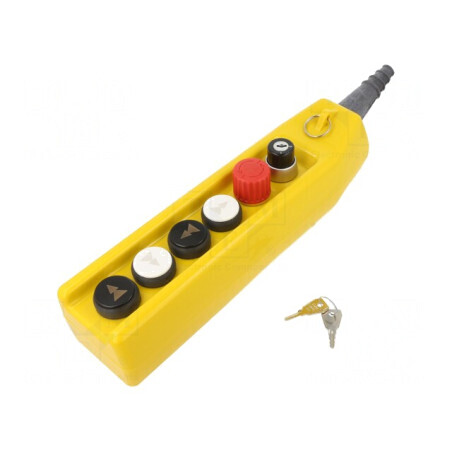 Casetă de comandă 6 butoane IP65 plastic PKS-6 | Electronic-mag.ro | Componente Electronice