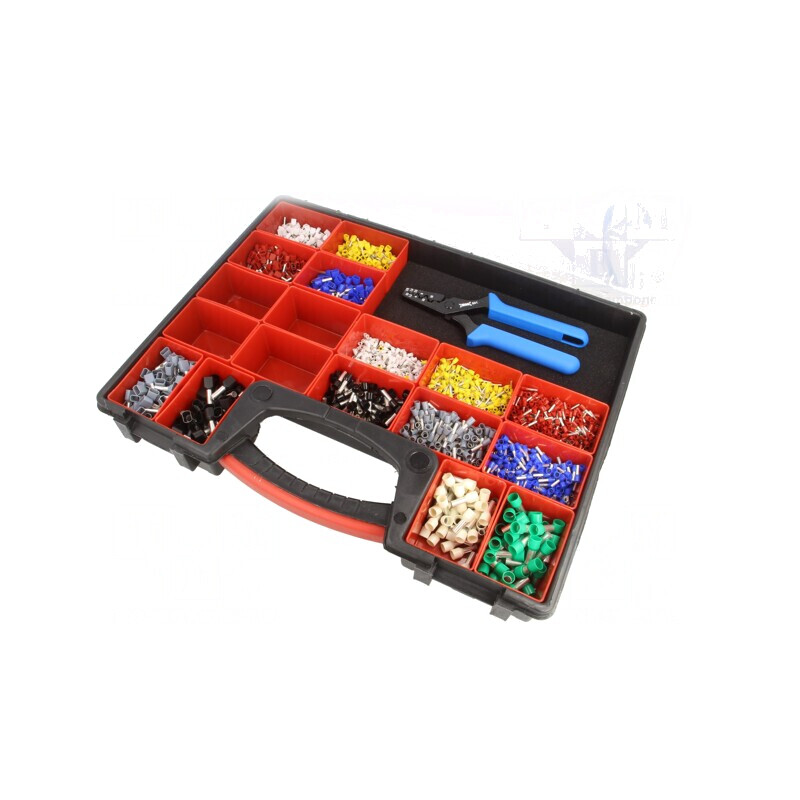 Kit pentru sertizare terminații 0,75-16mm² cu cutie | Electronic-mag.ro | Componente Electronice