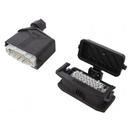 Conector HDC Părinte-Mamă 500V 16A 16 PIN 16 PE | Electronic-mag.ro | Componente Electronice