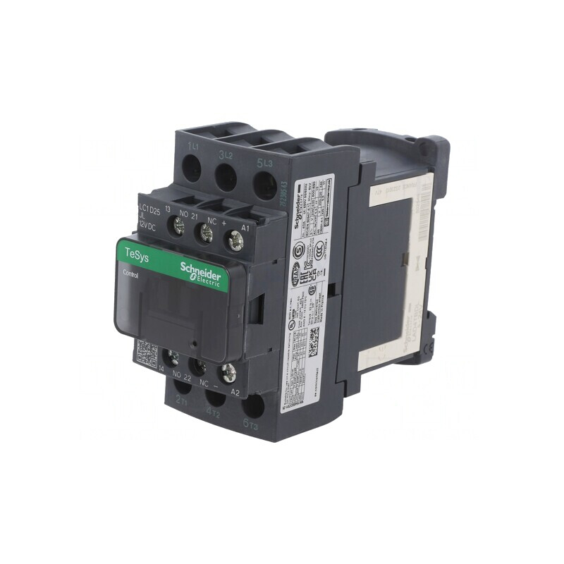Contactor 3P 12VDC 25A cu 3 Contacte Auxiliare | Electronic-mag.ro | Componente Electronice