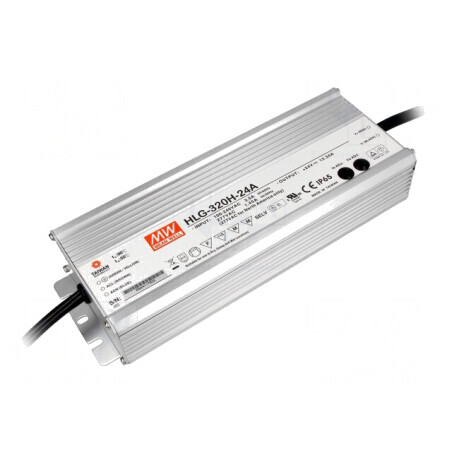 Alimentator LED 320W 24VDC HLG-320H-24A | Electronic-mag.ro | Componente Electronice