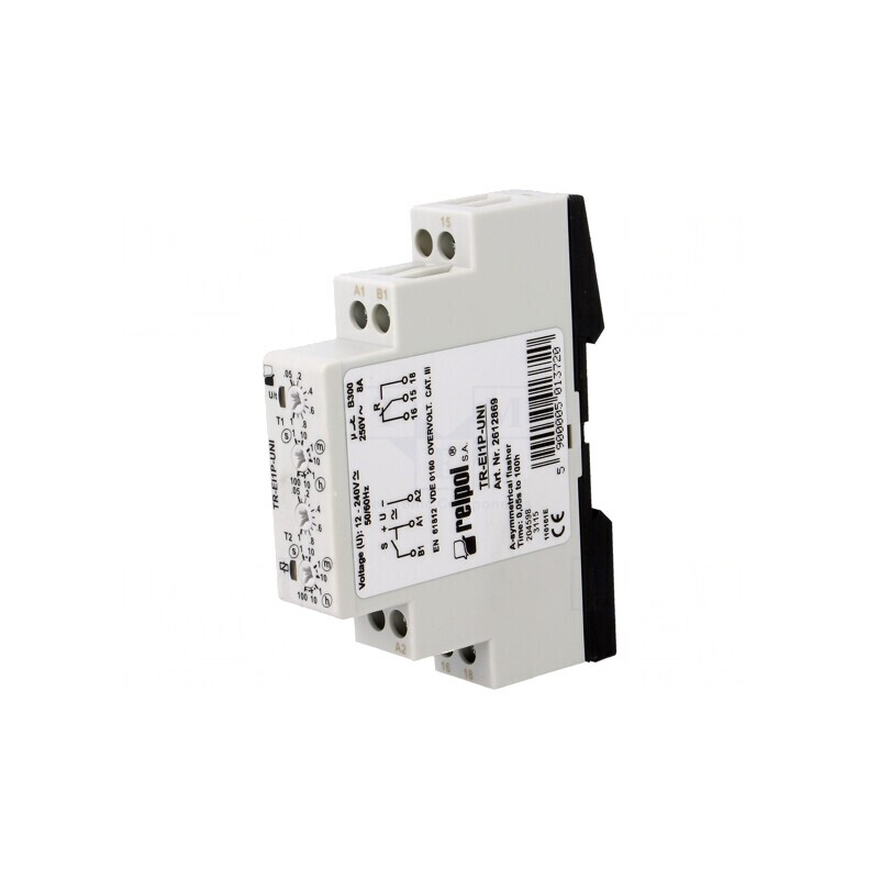 Timer SPDT 0,05s-100h 250VAC/8A 12-240V | Electronic-mag.ro | Componente Electronice