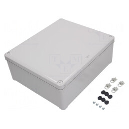 Carcasă Universală Policabonat Gri 291x341x128 mm | Electronic-mag.ro | Componente Electronice