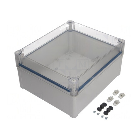 Carcasă Universală Policarbonat Gri 291x341x168mm | Electronic-mag.ro | Componente Electronice