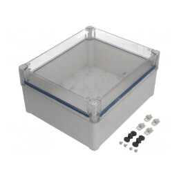 Carcasă Universală Policarbonat Gri 291x341x168mm | Electronic-mag.ro | Componente Electronice