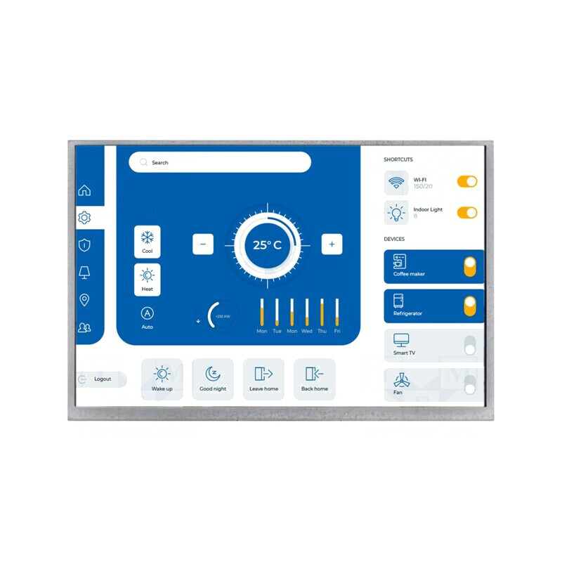 Ecran TFT 5" 800x480 LED RGB | Electronic-mag.ro | Componente Electronice
