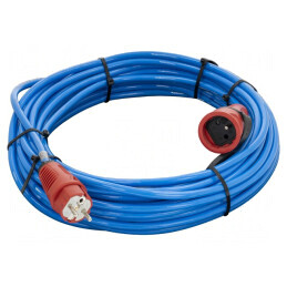 Prelungitor albastru 20m 16A 3x1,5mm2 | Electronic-mag.ro | Componente Electronice
