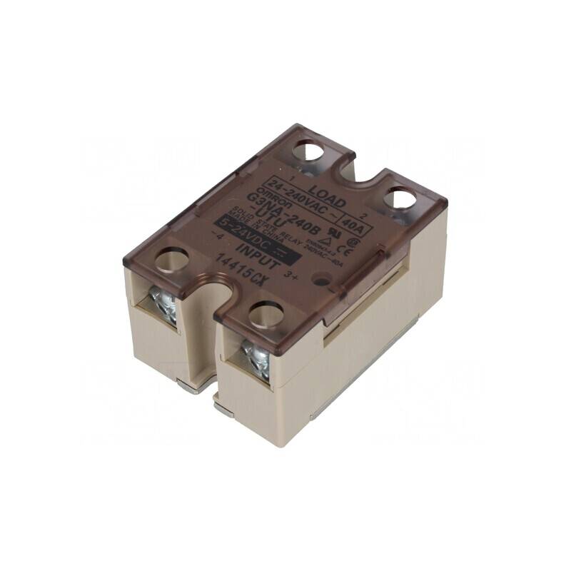 Releu Semiconductor 1-Fazat 40A 5-24VDC 24-240VAC | Electronic-mag.ro | Componente Electronice