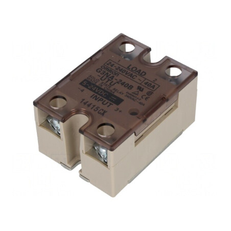 Releu Semiconductor 1-Fazat 40A 5-24VDC 24-240VAC | Electronic-mag.ro | Componente Electronice