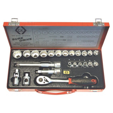 Set Chei Tubulare Oțel Crom-Vanadium 3/8 23 Buc. | Electronic-mag.ro | Componente Electronice