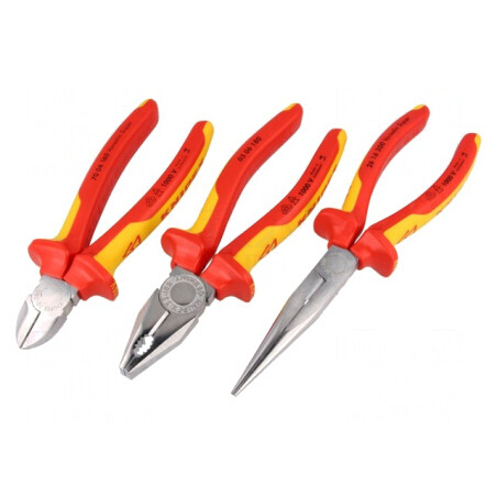 Kit clești izolați 1kVAC 3 buc. | Electronic-mag.ro | Componente Electronice