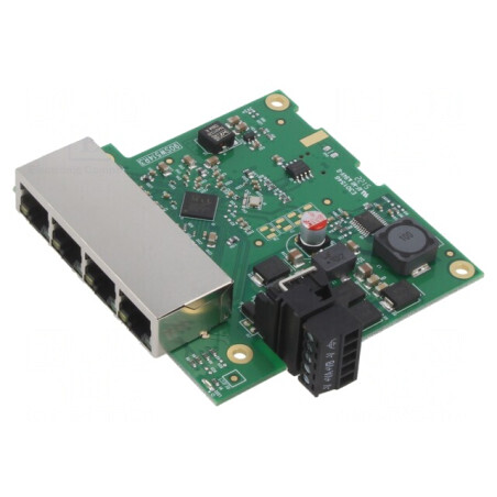 Switch Ethernet 4 Porturi RJ45 5-30VDC | Electronic-mag.ro | Componente Electronice