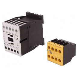 Contactor 3P NO 24VDC cu 5 contacte auxiliare | Electronic-mag.ro | Componente Electronice