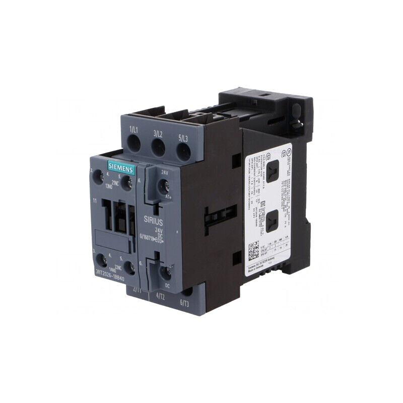 Contactor 3P 25A 24VDC NO+NC | Electronic-mag.ro | Componente Electronice