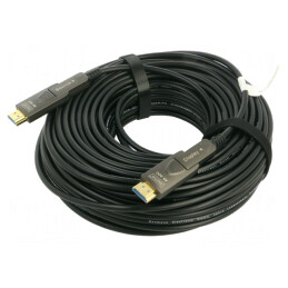 Cablu HDMI 2.0 Optic 30m Negru | Electronic-mag.ro | Componente Electronice