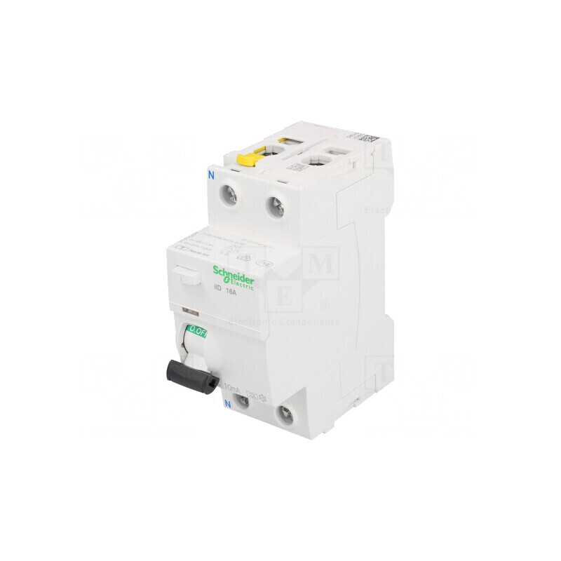 Întrerupător diferenţial 16A 10mA 2P 400VAC | Electronic-mag.ro | Componente Electronice