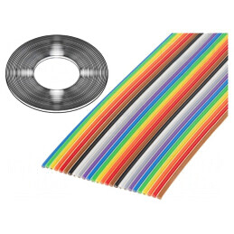 Cablu bandă neecranat 1,27mm Cu PVC 26x28AWG | Electronic-mag.ro | Componente Electronice