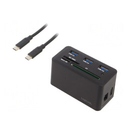 Stație de andocare USB 3.2 USB-C 0,6m Neagră