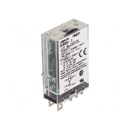 Timer SPDT 12VDC 0.1s-10min IP20 | Electronic-mag.ro | Componente Electronice