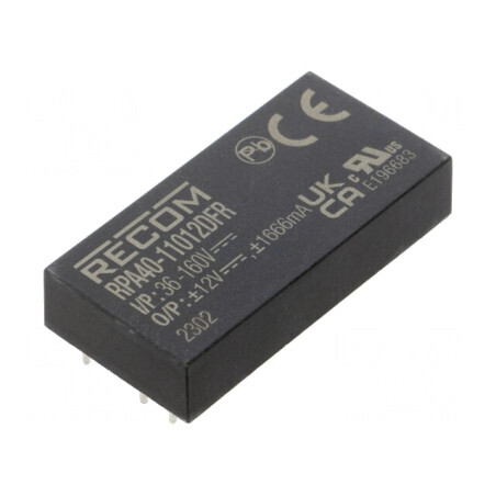 Convertor DC/DC 40W 36-160V la 12V Dual Output | Electronic-mag.ro | Componente Electronice