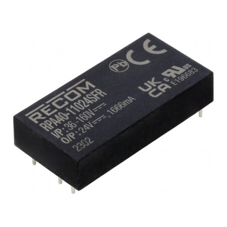 Convertor DC/DC 40W 36-160V la 24V 1666mA | Electronic-mag.ro | Componente Electronice