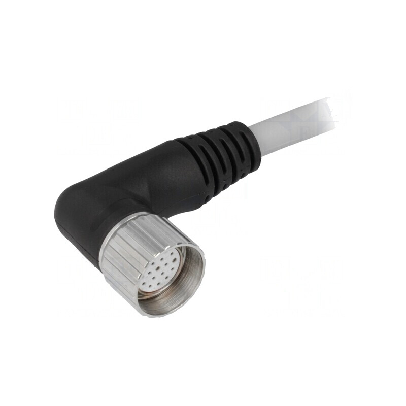 Cablu de conectare M23 în unghi 5m 125VAC 7,5A | Electronic-mag.ro | Componente Electronice