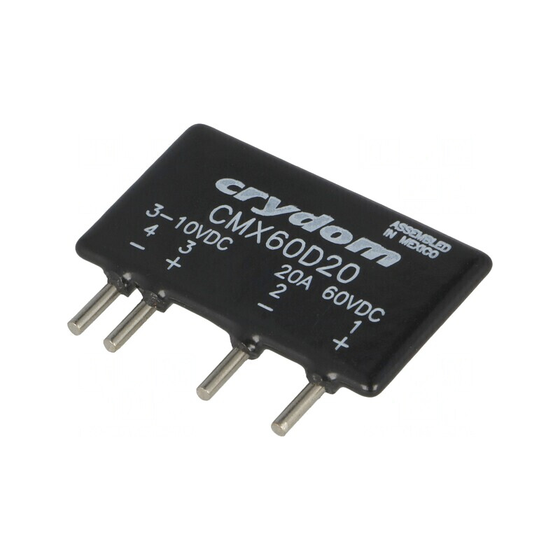 Releu Semiconductor 20A 0-60VDC THT SIP CMX60D20 | Electronic-mag.ro | Componente Electronice
