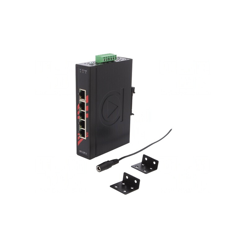 Switch Ethernet Neadministrabil 5 Porturi 12-48VDC LNX-500A | Electronic-mag.ro | Componente Electronice