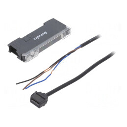 Amplificator fibră optică NPN IP40 cu cablu 2m | Electronic-mag.ro | Componente Electronice