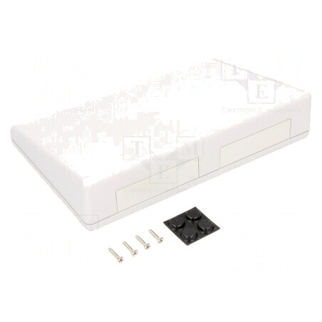 Carcasă Desktop Polistiren Gri 220x140x46.5mm | Electronic-mag.ro | Componente Electronice